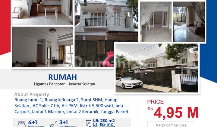 For Sale Spacious 155m2 House Pancoran South Jakarta