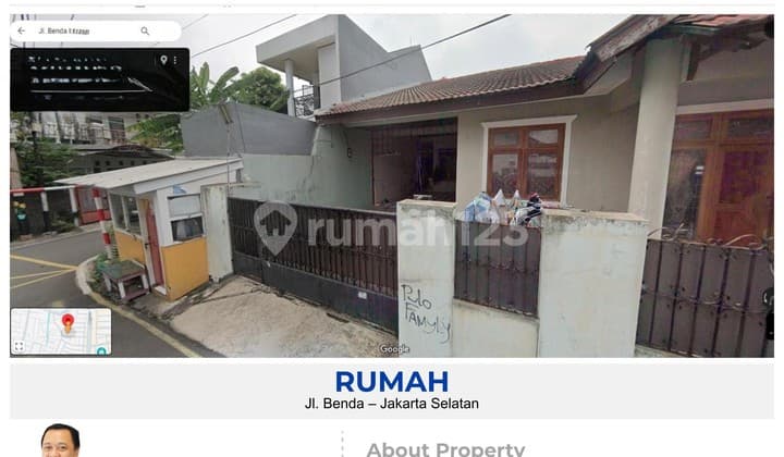 For Sale Old House Land Only on Jl. Benda, Kebayoran Lama, South Jakarta