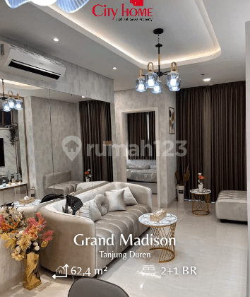 Dijual Apartemen 2+1 Kamar di Tanjung Duren Furnished Mewah
