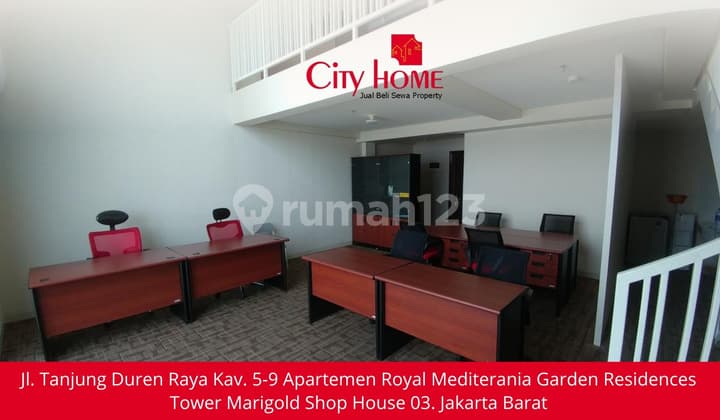 Office Neo Soho Furnished 123,84M² Lokasi Premium Podomoro City