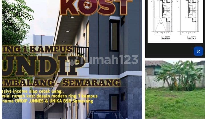 12 Kamar,shm,desain Modern,rumah Kost Riil Ring 1 Kampus Undip