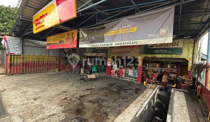 House and Workshop for Sale on the Side of Sawangan Main Road. Hard Negotiation!