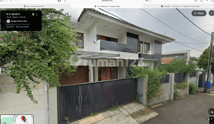 House for Sale on Jl Bendi 3, Kebayoran Lama, South Jakarta. Negotiable!