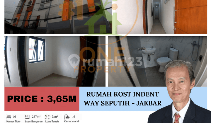 For Sale Indent Kost House, Way Seputih, Tanjung Duren, Grogol Petamburan - West Jakarta
