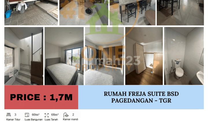 Dijual Rumah Freja Suite Bsd, Pagedangan - Tangerang
