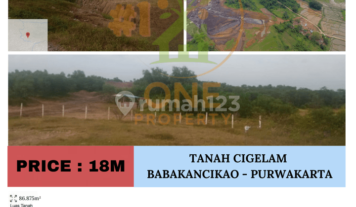 Dijual Tanah di Cigelam, Babakancikao, Purwakarta - Jawa Barat