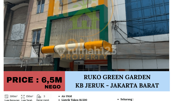 Dijual Ruko Green Garden, Kebon Jeruk - Jakarta Barat Dijual Ruko Green Garden, Kebon Jeruk - Jakarta Barat