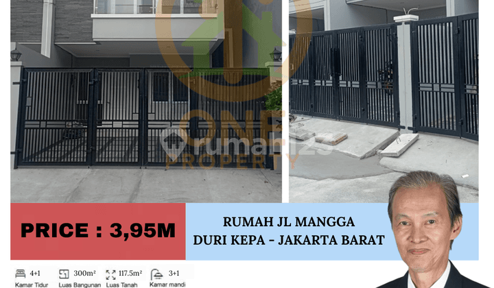For Sale New House on Jl Mangga, Duri Kepa, West Jakarta