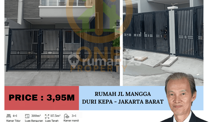 Dijual Rumah Baru di Jl Mangga, Duri Kepa, Jakarta Barat