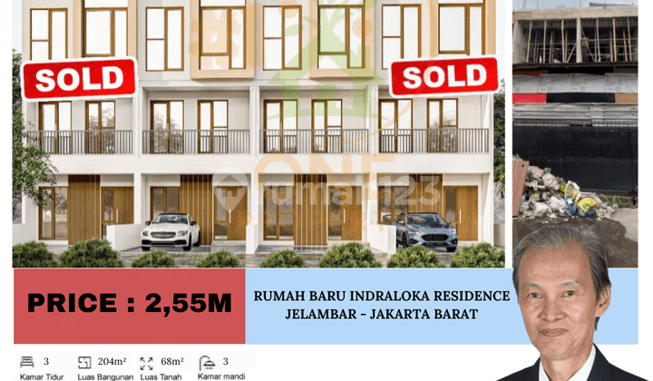Dijual Rumah Baru Indraloka Residence Jelambar - Jakarta Barat