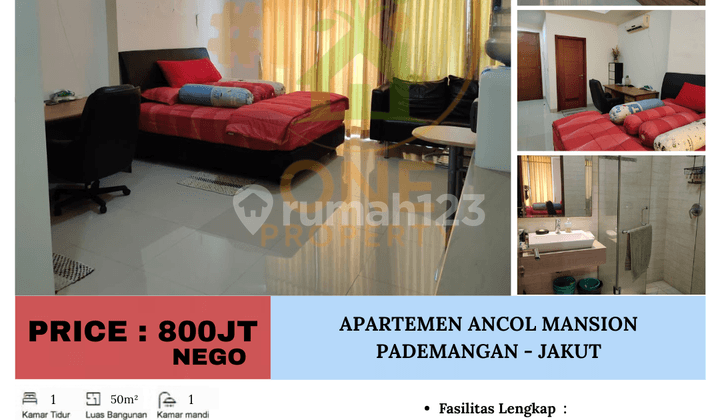 Dijual Apartemen Ancol Mansion, Pademangan - Jakarta Utara