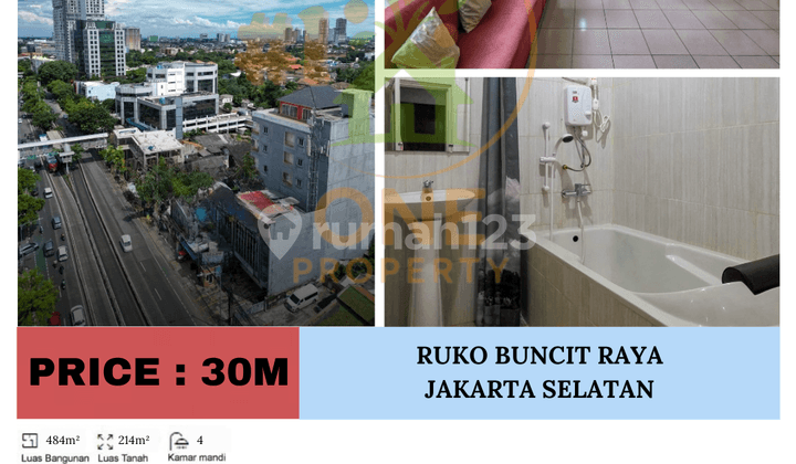 Turun Harga!! Dijual Ruko di Buncit Raya, Warung Buncit - Jakarta Selatan