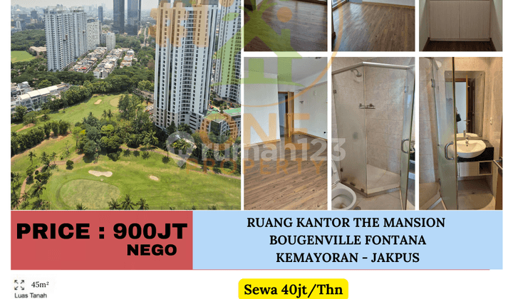 Dijual Ruang Kantor The Mansion Bougenville Fontana, Kemayoran - Jakarta Pusat
