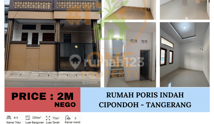 Rumah di Poris Indah, Cipondoh - Tangerang