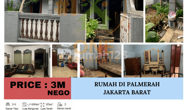 Dijual Rumah di Palmerah, Jakarta Barat