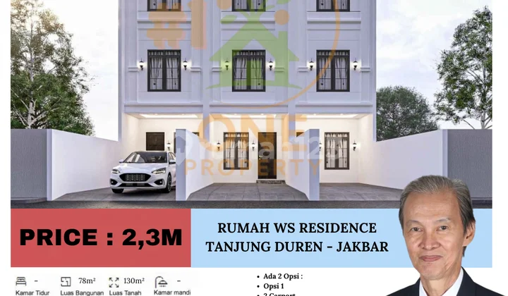 Dijual Rumah Baru di WS 4 Residence, Tanjung Duren Selatan, Grogol - Jakarta Barat