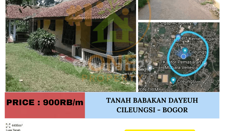Dijual Tanah di Babakan Dayeuh Cileungsi - Bogor