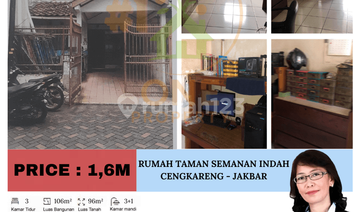 Dijual Rumah Taman Semanan Indah, Cengkareng - Jakarta Barat