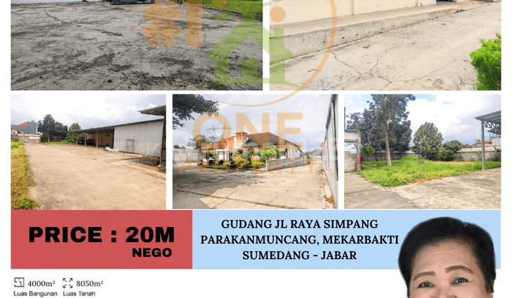 Gudang di Jl Raya Simpang Parakanmuncang, Desa Mekarbakti, Kab. Sumedang, Jawa Barat