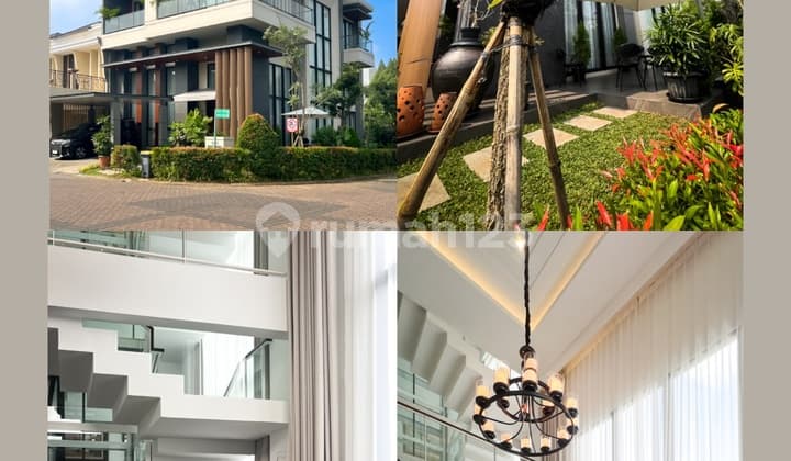 Dijual Rumah Mewah Hook, 3 Lantai, bisa KPR Green Wich BSD City