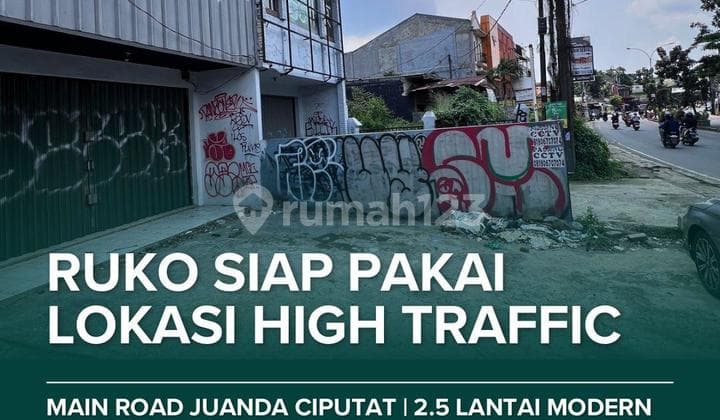 Sewa/Jual Ruko Strategis Ramai di Juanda Ciputat Rempoa Tangerang