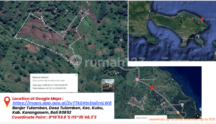 Tanah 0 Jalan Raya View Pantai Cocok Untuk Resort Dan Villa Di Bali