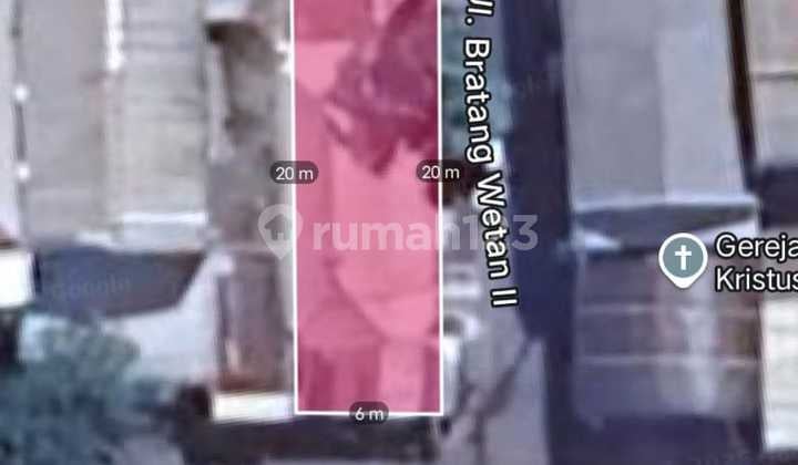 Land 0 Bratang Gede Main Road Suitable For All Businesses.