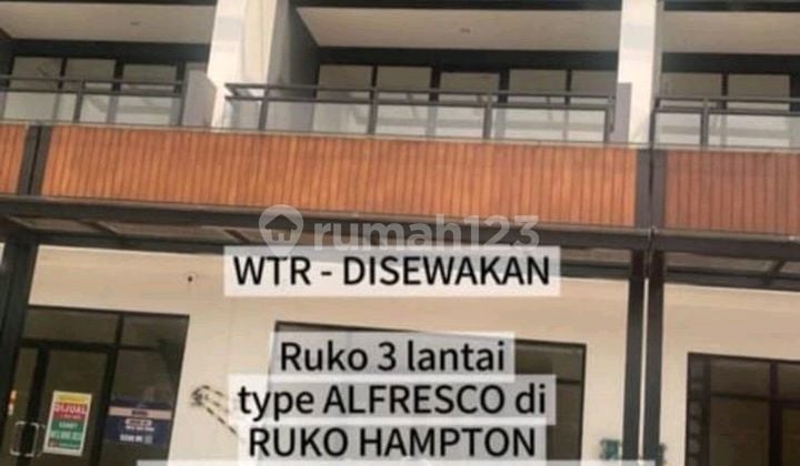 Ruko Hampton Type Alfresco Gading Serpong Ruko Hampton Type Alfresco Gading Serpong