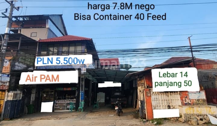 Ruko Gudang Luas Bisa Container 40 Feed Dan 2 Lantai Di Kaliabang Bekasi Utara