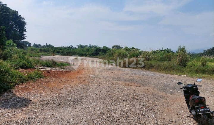 Tanah luas 4 hektar untuk pabrik dan gudang di cicadas gunung putri