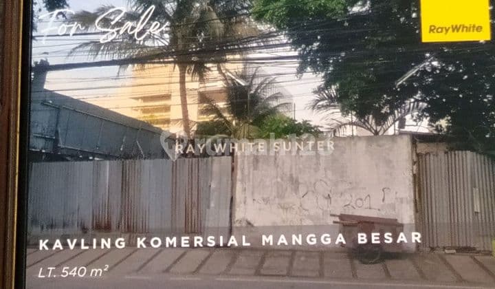 Dijual Tanah Kavling Jl.mangga Besar Ry .Jakbar