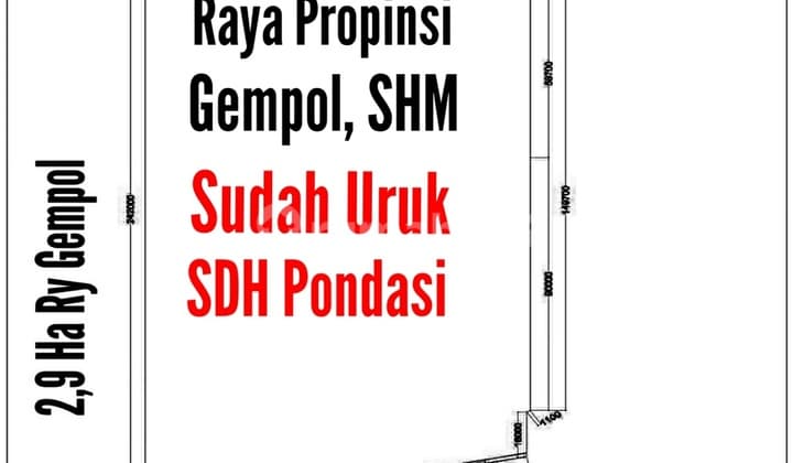Tanah di Raya Gempol