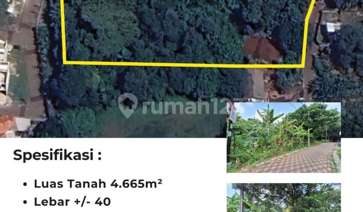 Tanah Lokasi Strategis 4665m² Cocok Buat Cluster Dekat Universitas Terbuka Pondok Cabe