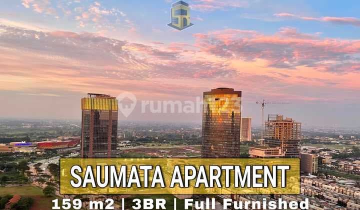 Dijual, Apartemen Saumata, Alam Sutera, Lantai Tinggi dengan Lift Pribadi