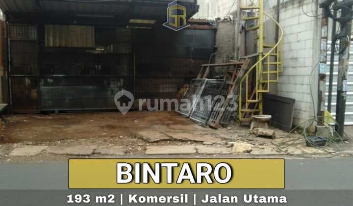 Tanah Komersil Bintaro Di Pinggir Jalan Raya