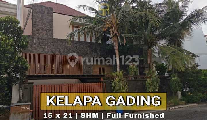 Rumah Mewah Kelapa Gading Konsep Tropical Bali Full Furnished