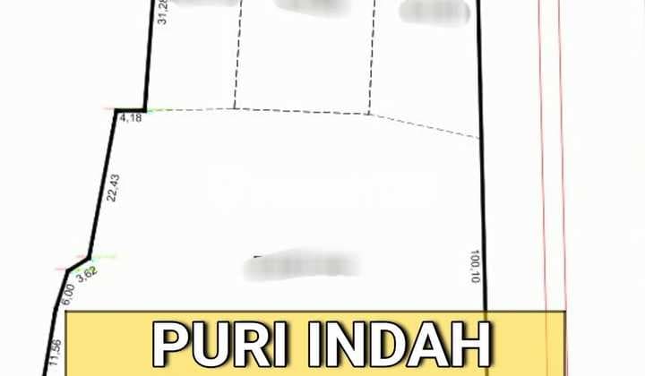 Tanah Komersil Jalan Raya Puri Indah Sertifikat Clean And Clear