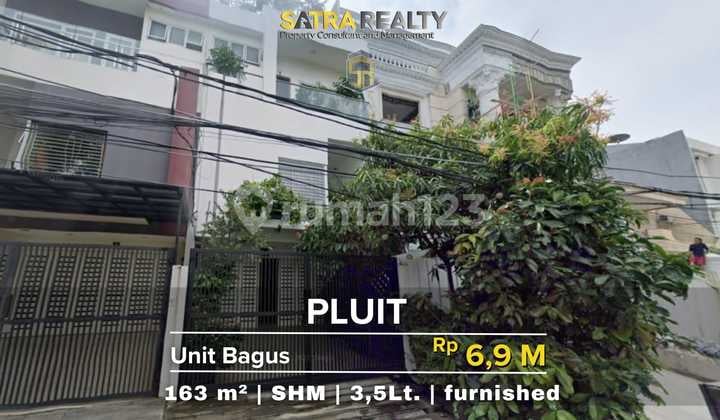 Rumah Pluit 3,5 Lantai Dijual Cepat