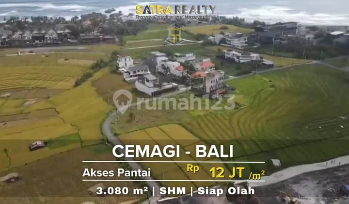 Tanah Cemagi Bali Dekat Akses Pantai Siap Olah