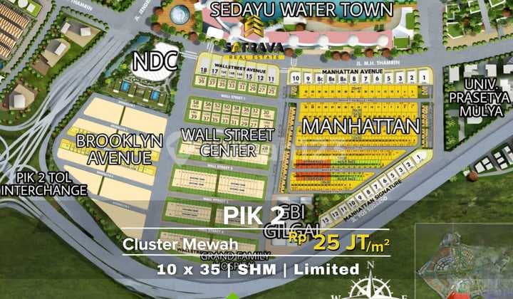 Tanah Residen Pik 2 Cluster Mewah Lokasi Strategis