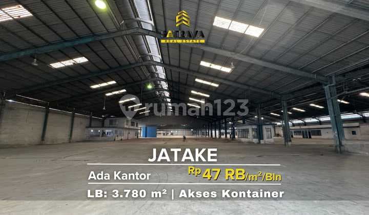 Gudang dengan Kantor Jatake Siap Olah Akses Container 40 Feet