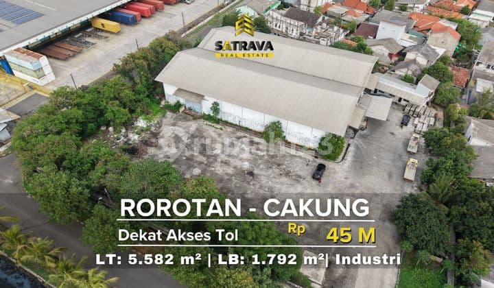 Industrial Zoning Warehouse in Rorotan Cakung Near 2 Toll Exits, 40 Ft Container