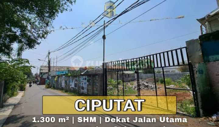 TANAH CIPUTAT SERTIFIKAT CLEAN N CLEAR