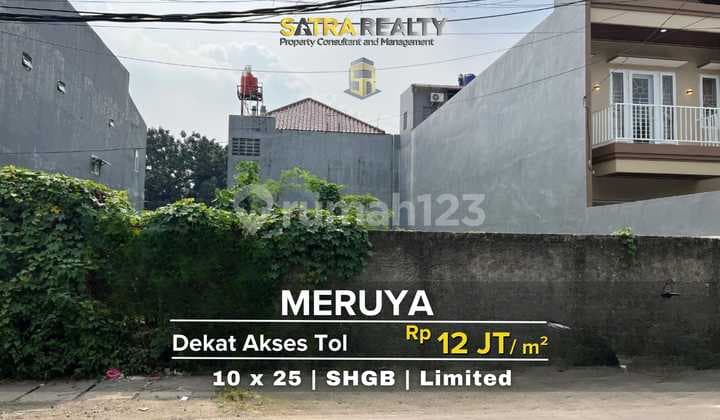 TANAH MERUYA DEKAT TOL, SUDAH DIURUK DAN SIAP OLAH