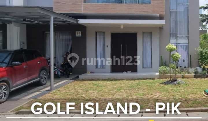 Rumah Asri dan Nyaman di Golf Island Pik Hoek Sebelah Taman