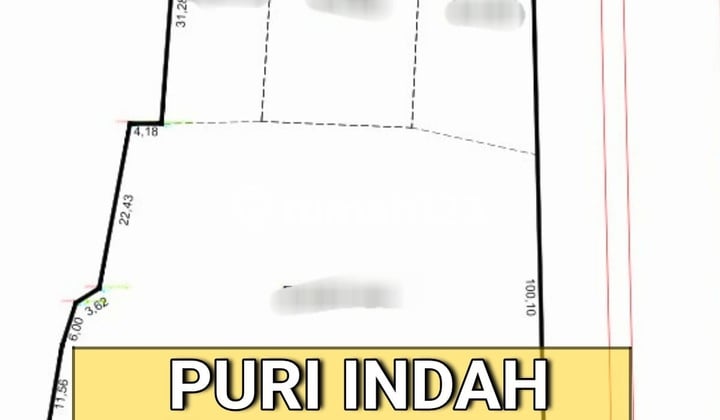 Tanah Komersil di Jalan Utama Puri Indah, Dekat Lippo Mall Puri