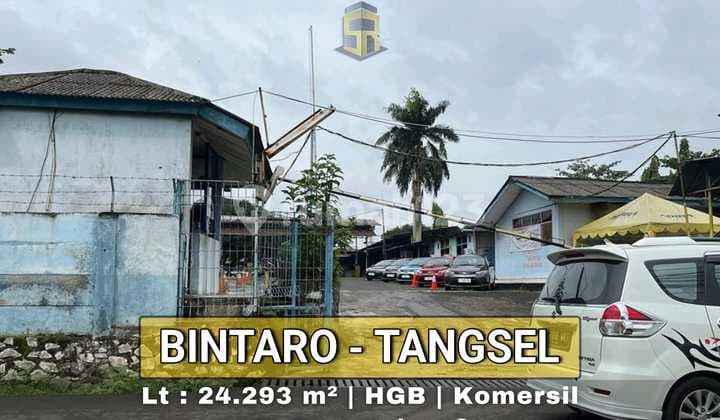 TANAH KOMERSIL BINTARO DENGAN LEBAR MUKA SEKITAR 160 meter