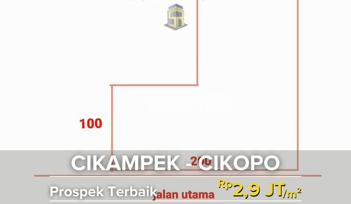 Tanah Di Cikampek Selangkah Ke Tol, Area Pergudangan Big Company