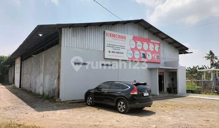 Warehouse for rent on Wonosari Street, Yogyakarta, accessible via Ringroad.