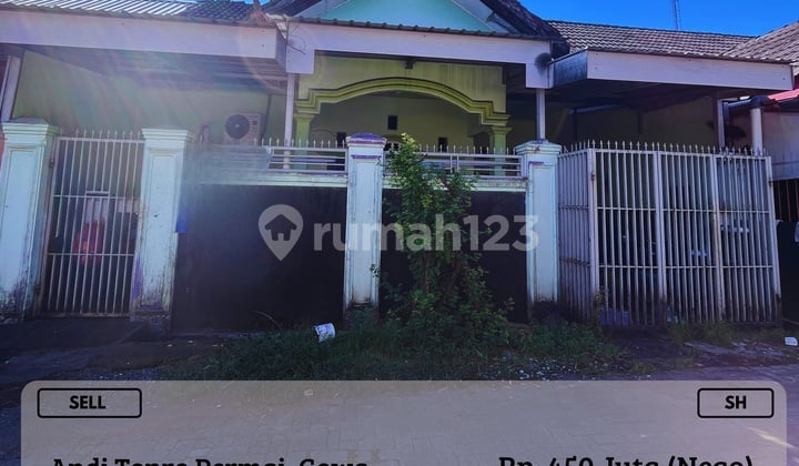 Dijual Rumah Minimalis 1LT Andi Tonro Permai Gowa Harga Nego